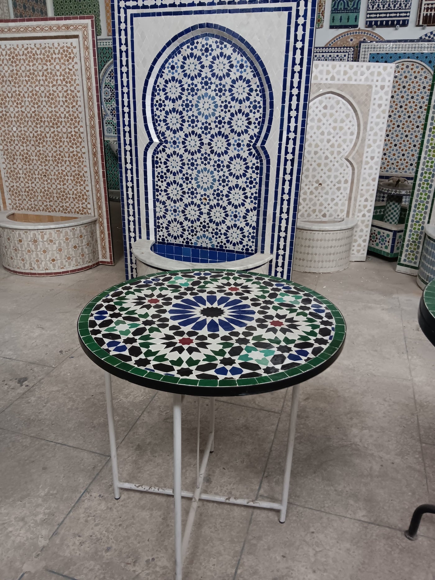 Mesas de mosaico Moroccan tile collection