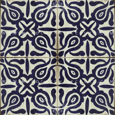 Hand painted Moroccan tile – 17123 - My Moroccan Tile