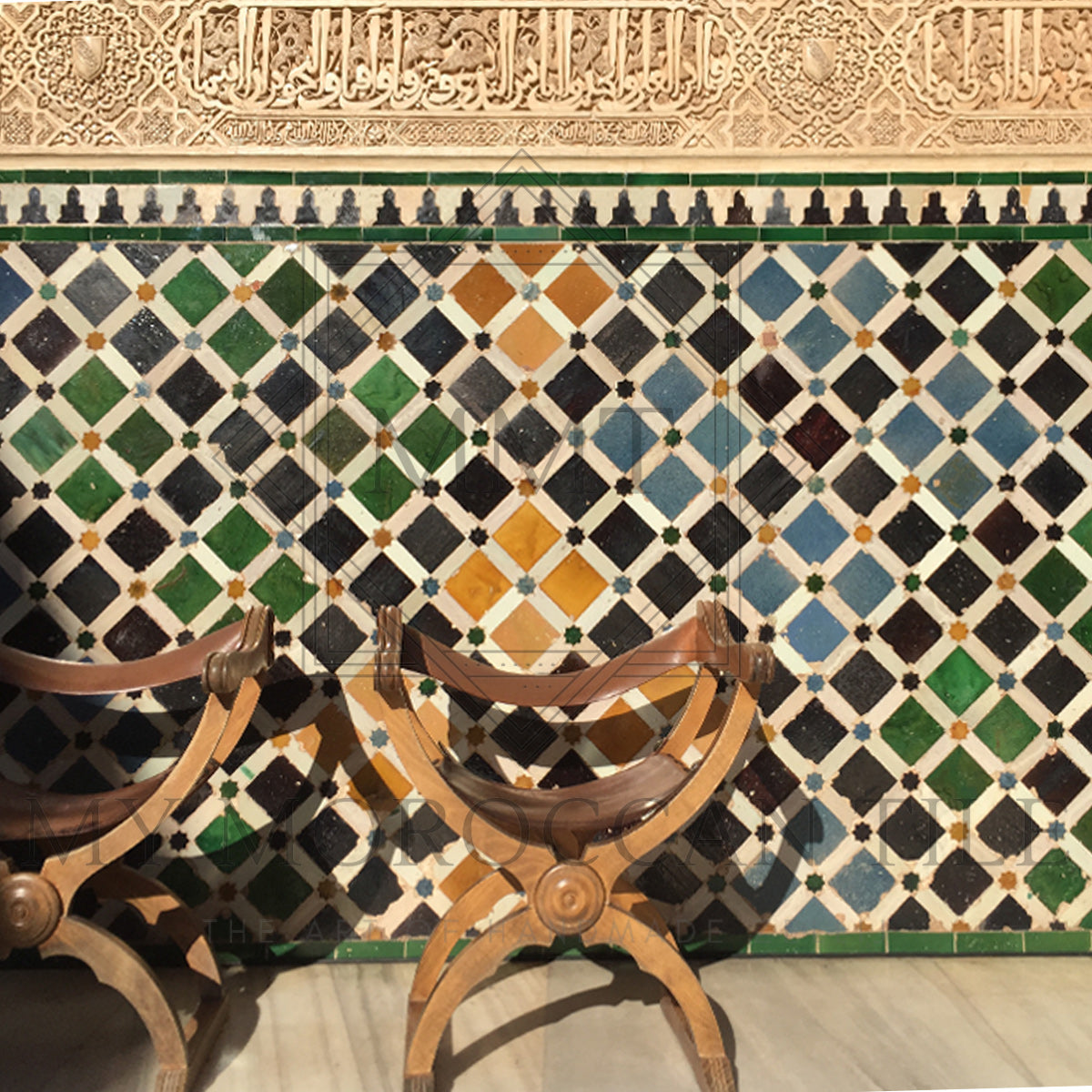 Azulejos de mosaico de la Alhambra 