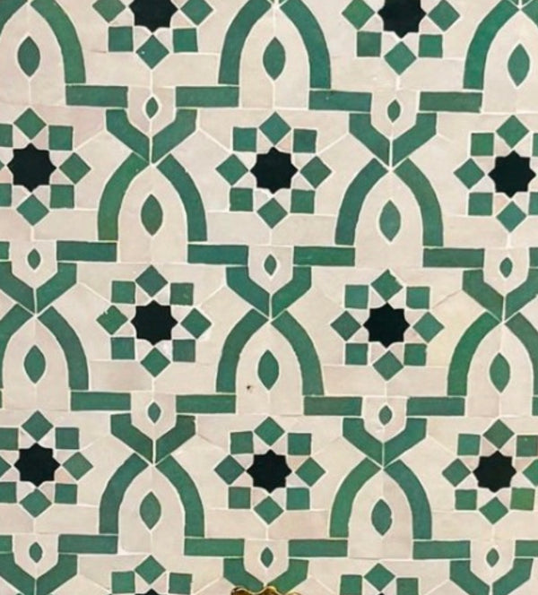 Mosaico Estrella Esmeralda de Fez