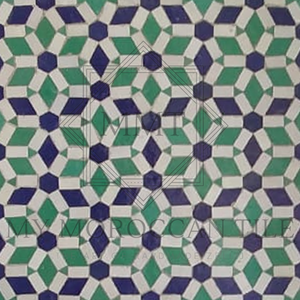 Azulejo de mosaico de diamante hexagonal