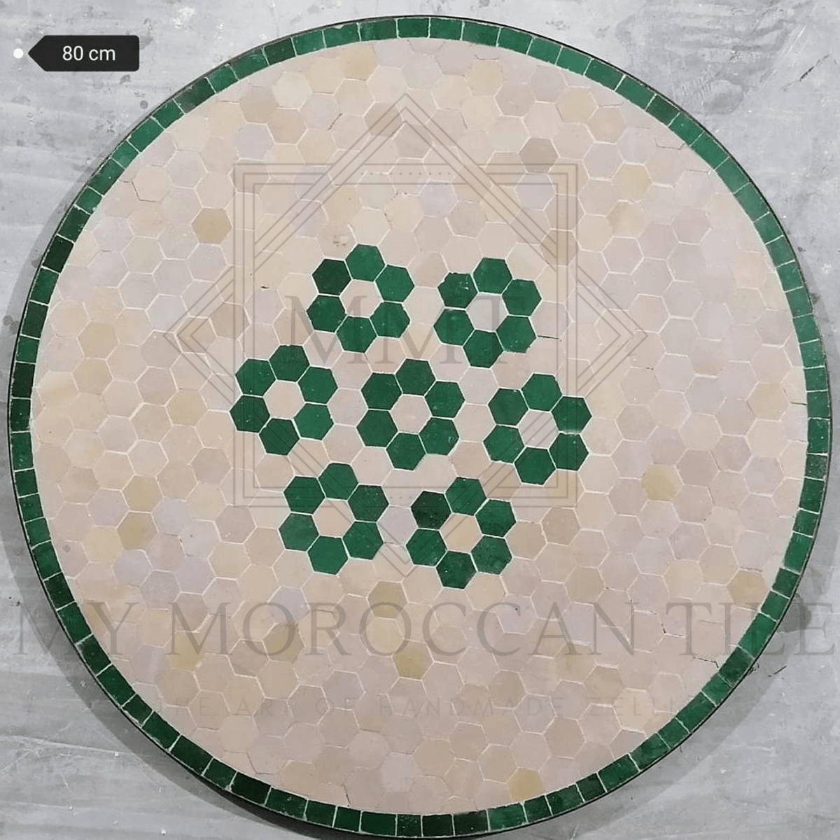 Mesa de mosaico marroquí hecha a mano 2106-06