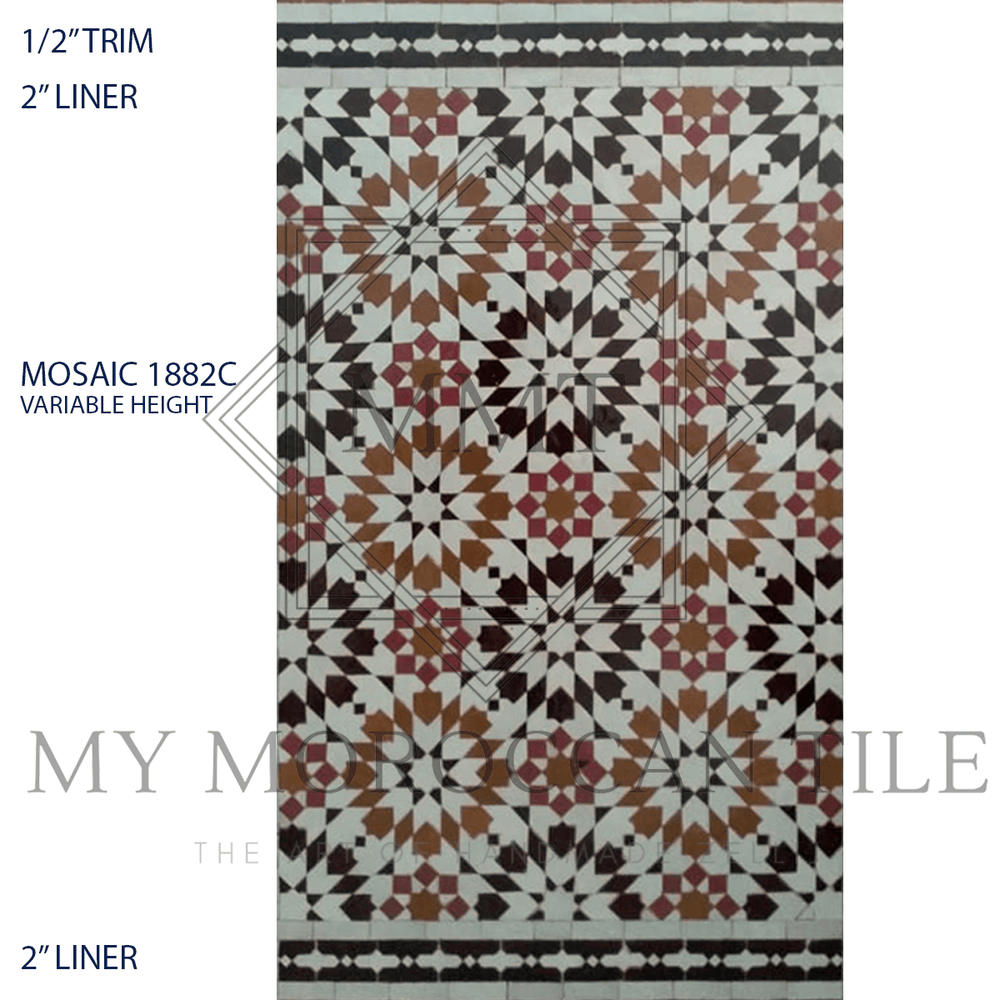 
                  
                    Fez Medina Mosaic Tile - 1882C - My Moroccan Tile
                  
                