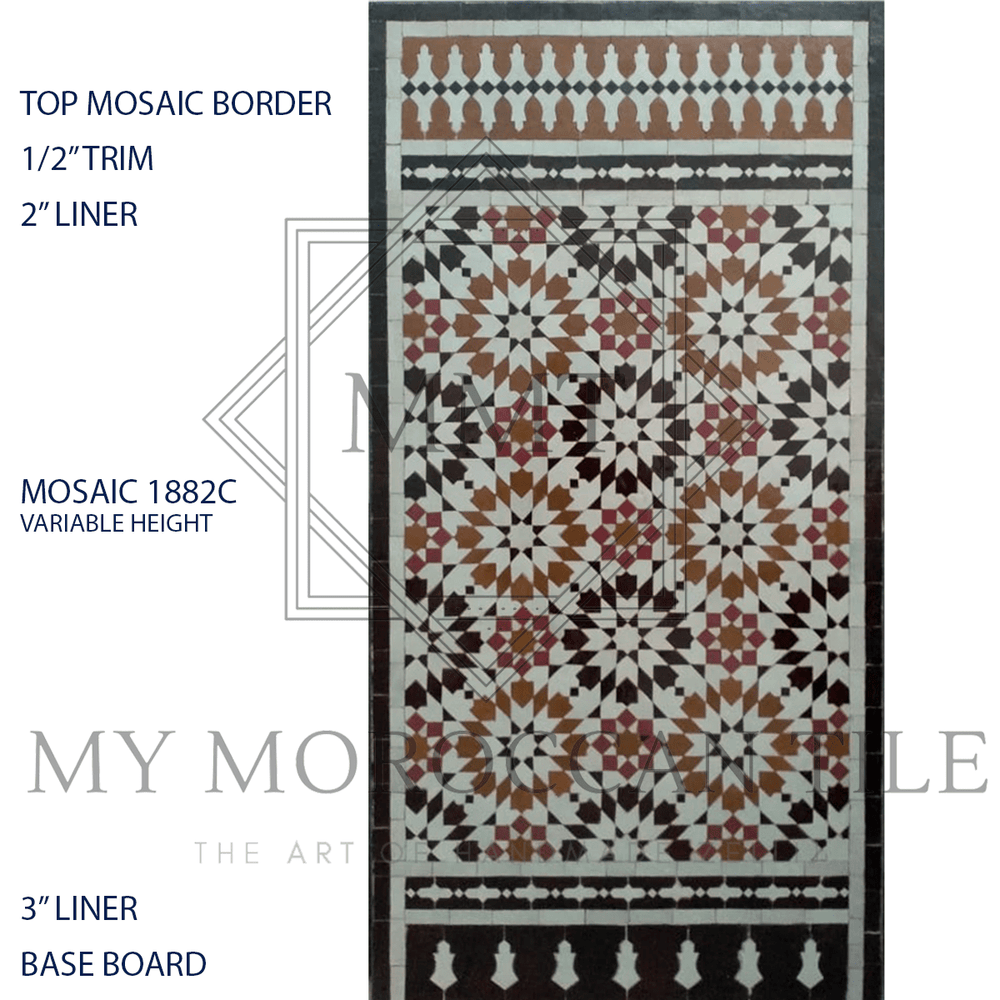 
                  
                    Fez Medina Mosaic Tile - 1882C - My Moroccan Tile
                  
                