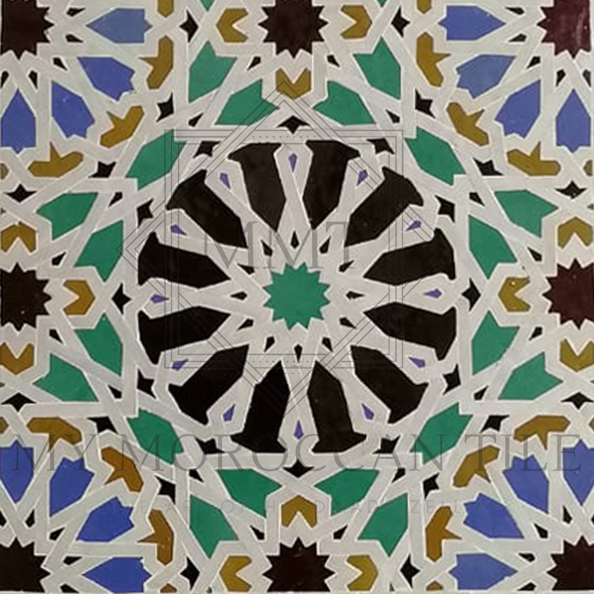 Fez Mosaic Tile 16 - k01 - My Moroccan Tile