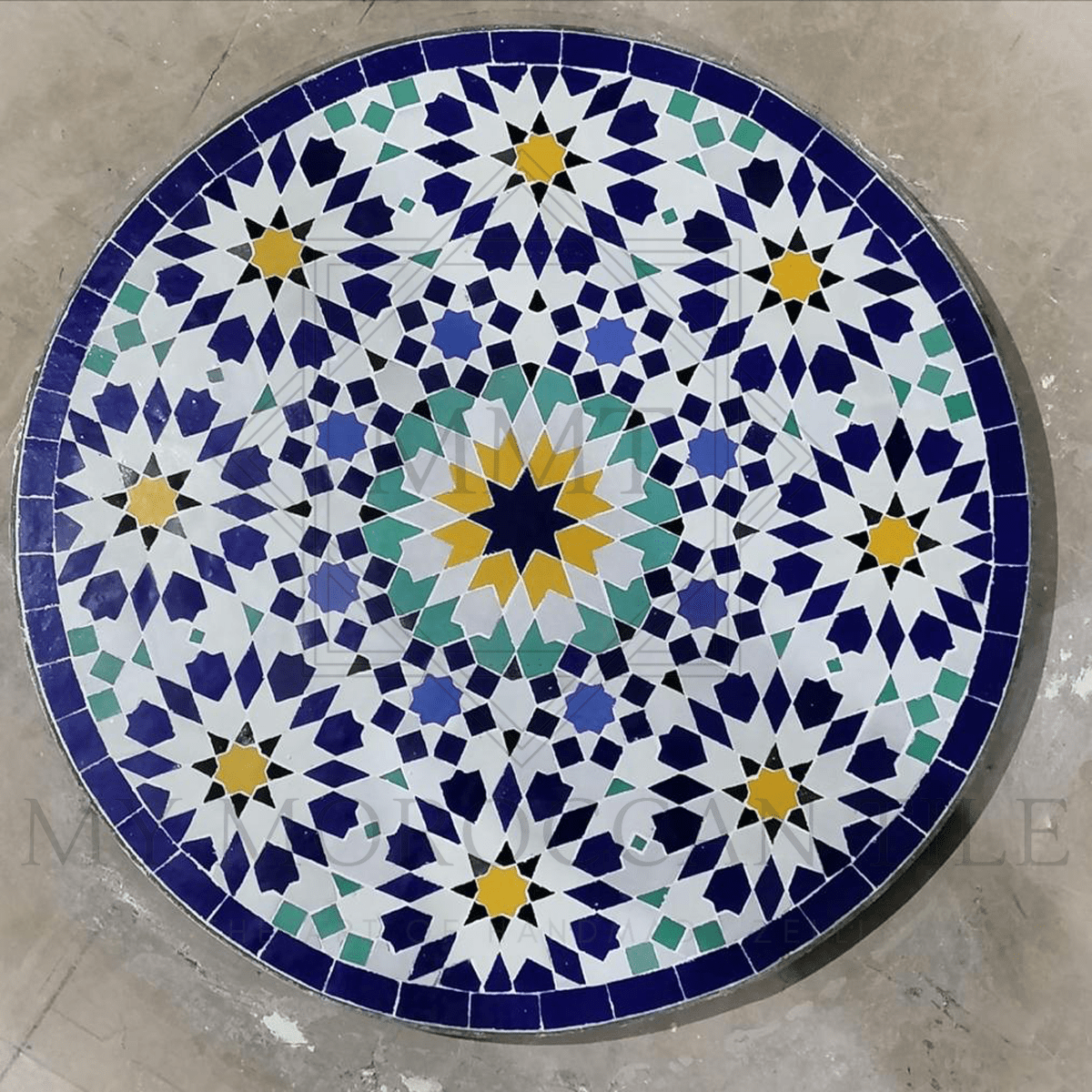 Handmade Moroccan Mosaic Table 2108 - 09 - My Moroccan Tile