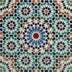 Modern Medina Lounge Zellij mosaic framed with 1 inch liner