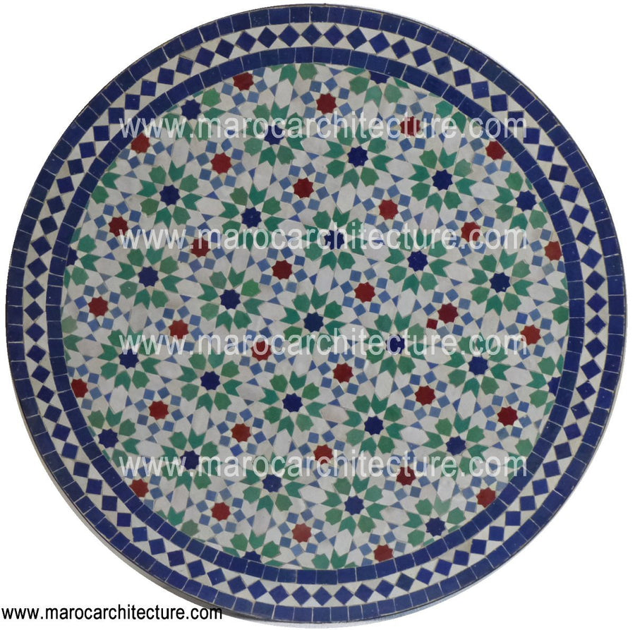 MOROCCAN MOSAIC TABLE 1912 - My Moroccan Tile