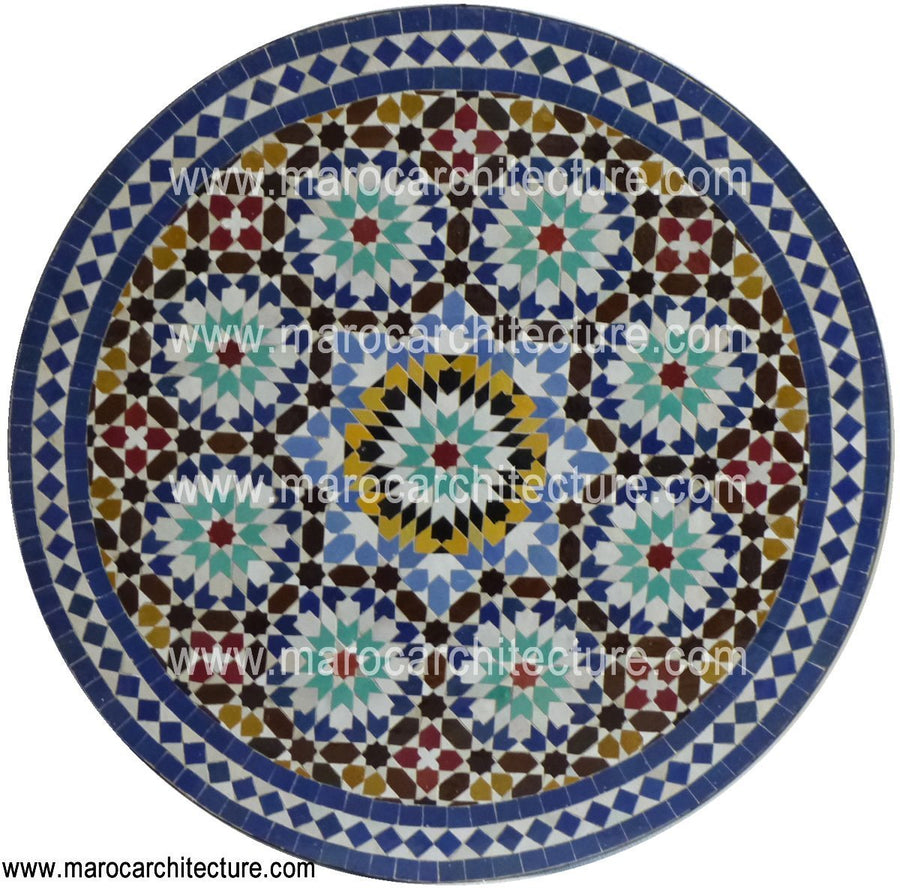 MOROCCAN MOSAIC TABLE TOP 1906 - My Moroccan Tile