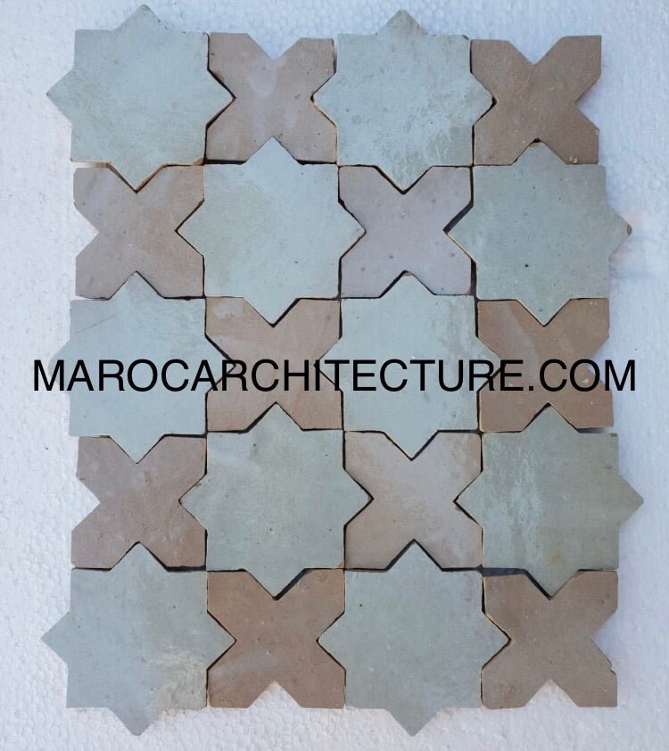 
                  
                    Star and Cross Moroccan Tile - My Moroccan Tile
                  
                